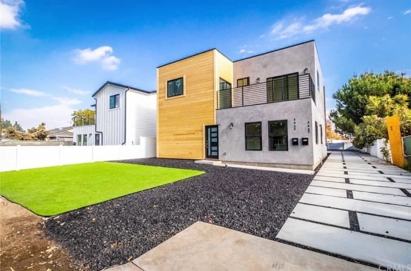 Modern treatment home exterior in California